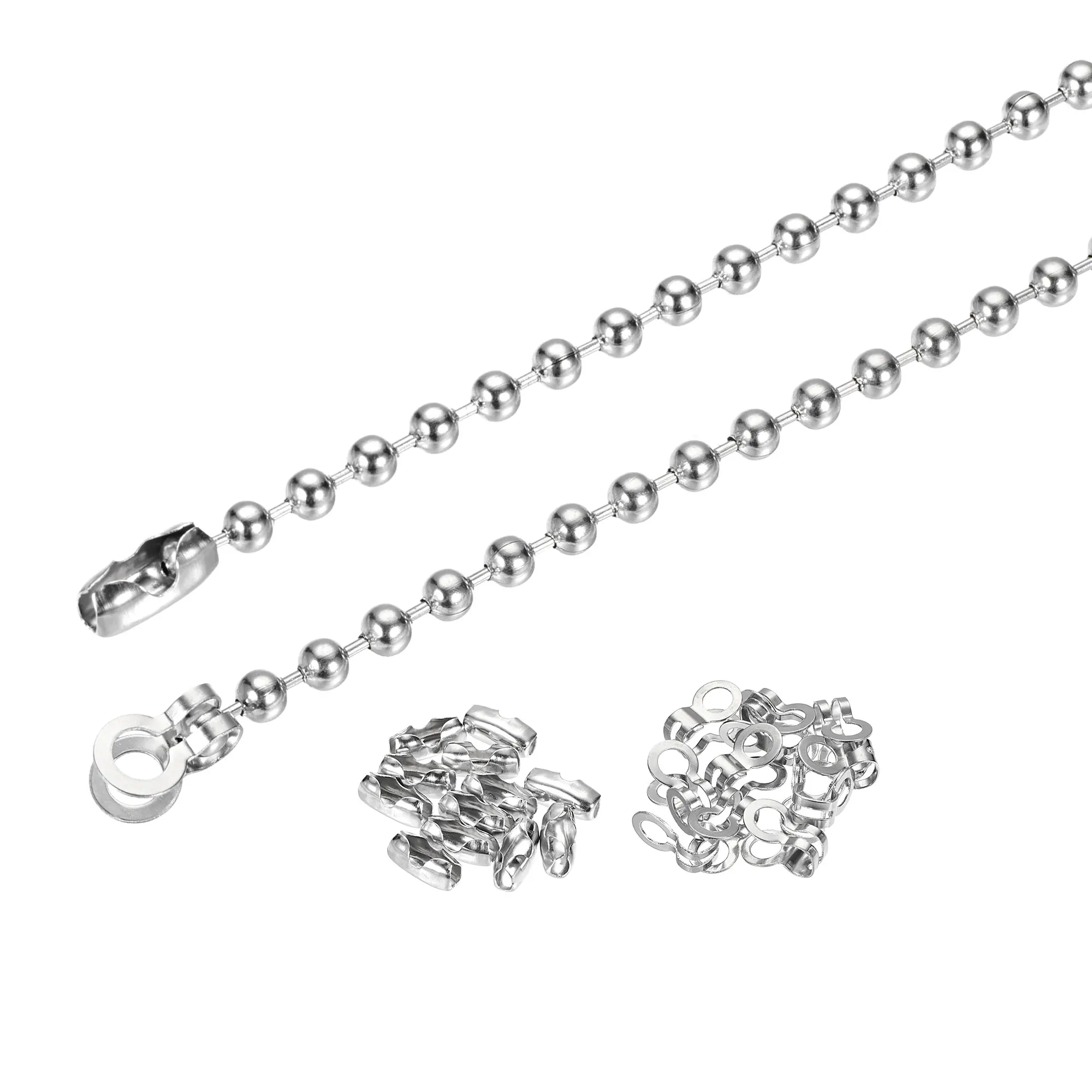 

Uxcell вытяжной удлинитель цепи длиной 16,4 дюйма, диаметр 0,18 дюйма, бусина, 2 типа застежки для люстры, изготовления освесветильник, 1 комплект