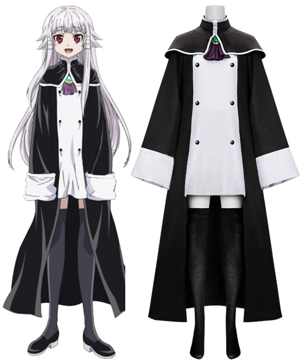 

Костюм для косплея аниме «легендарный герой мертвец», черная Униформа аниме «Аниме хайнесворт», никромант, юшуша, га, шинда, на Хэллоуин