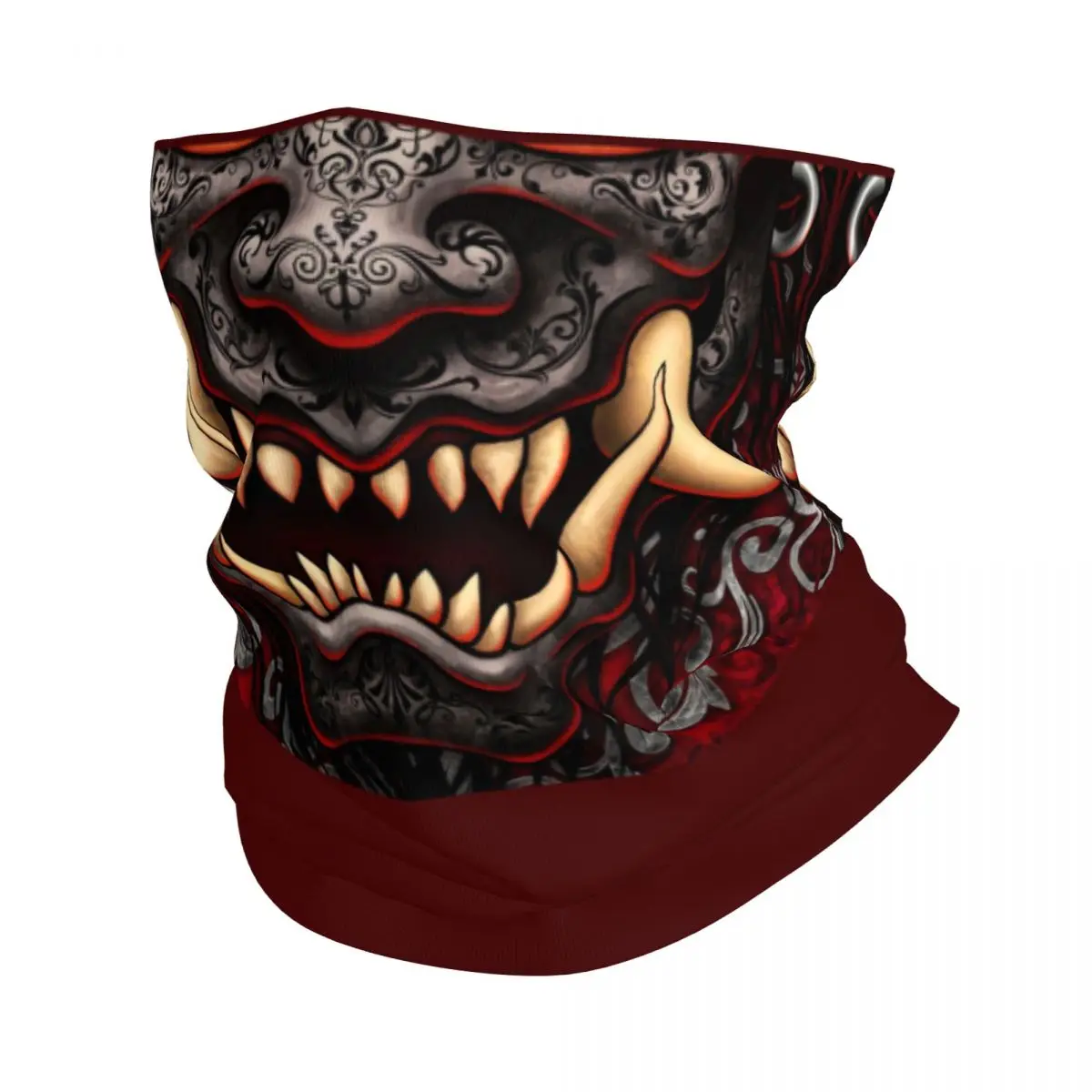 

Готическая Oni Hannya бандана для шеи гетры Защита от УФ-лучей шарф для лица для женщин мужчин японский самурай демон повязка на голову Балаклава