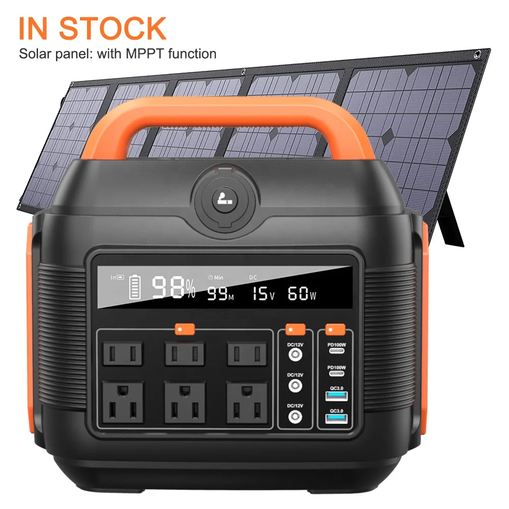 

600W 1000W Pure Sine Wave 220V 1080Wh Outdoor Camping Lithium Power Generator AC Power Supply Bank Solar Portable Power Station