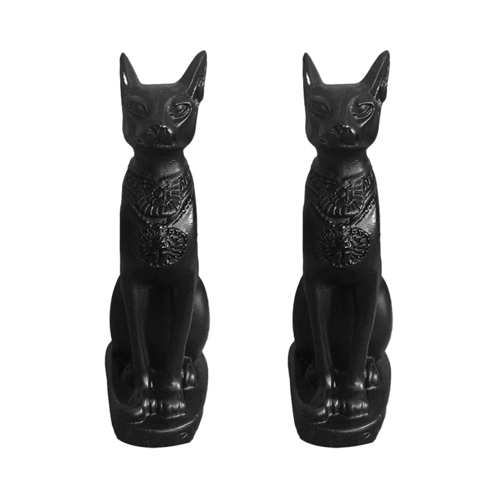 

Egyptian Cat God Desktop Adornment Shaped Ornament Goddess Figurine Indoor Decoration Decorative Craft