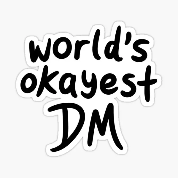 

World Is Okayest Dm 5 шт. наклеек для бампера бутылки для воды гостиная Детские художественные украшения наклейки Декор стены комнаты Милый принт