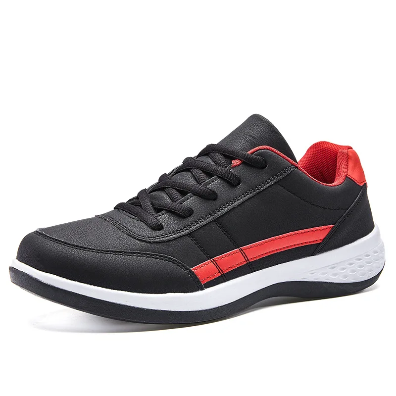 

Brand Design Men Sport Shoes Fashion Casual Leather Sneakers Breathable Running Shoe Lace Up Lightweight Outdoor Athletic Shoes