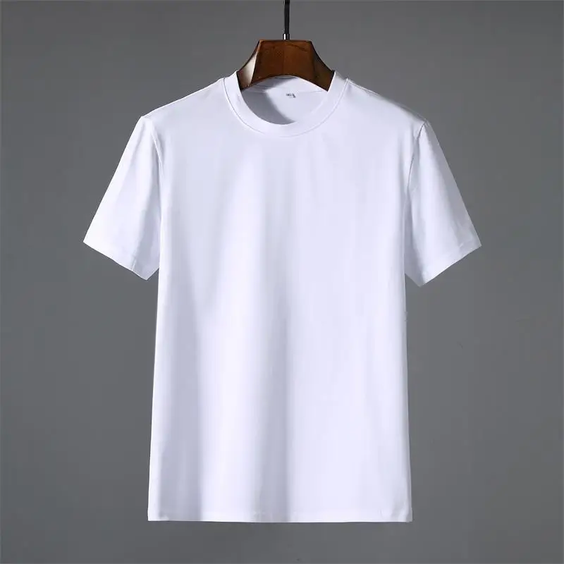 

TB THOM Men Essential Short Sleeve Tees Korean Trend Cotton Crewneck T-Shirt Fashion Brand Quick Dry Athletic Gym Active Shirt