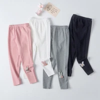 girls leggings cute baby knitted pants elastic pants solid color elastic tights for kids baby trousers toddler outfits clothing