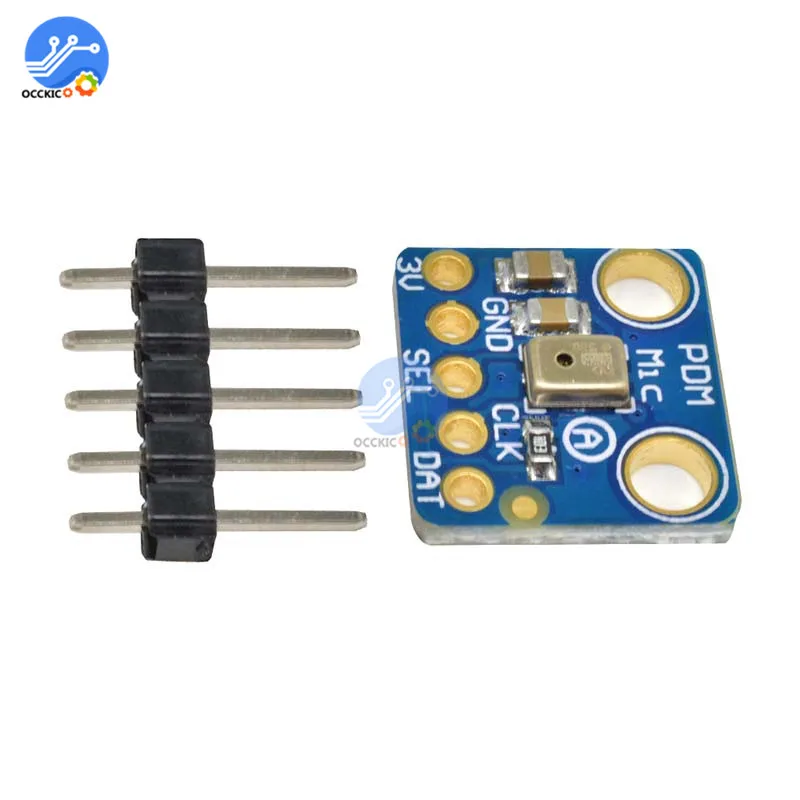 

MP34DT01 Digital PDM MEMS Microphone Breakout Module Simple Pulse Density Modulation Output 1.8V to 3.3V I2S Interface