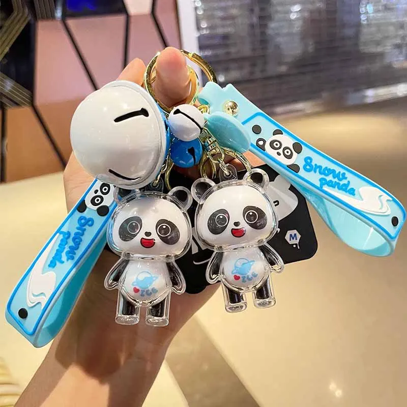 

Kawaii панда Dwen Фигурки игрушки кулон 2022 новый стиль автомобиль брелок кукла строительный аксессуар детский подарок на день рождения