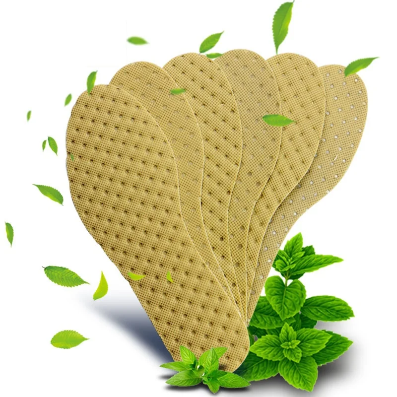 

5Pairs Disposable Insole Mint Deodorizing Inserts Men and Women Breathable Sweat-Absorbant Shoe Pad Wholesale