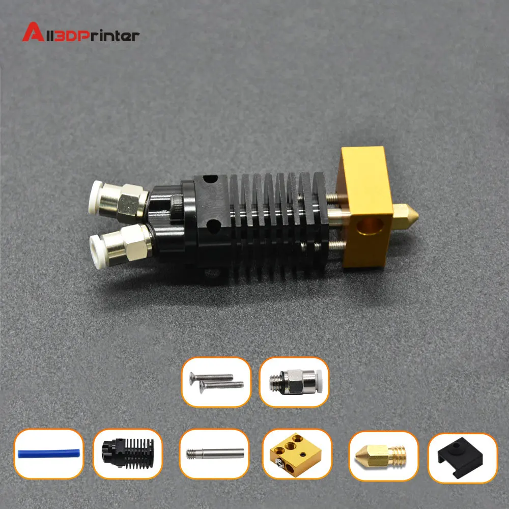

2 in1 Out Hotend Kit Dual Color Printing 1.75mm 3D Printer Hotend For Ender 3 CR10 Direct Bowden Extruder 12V/24V 40W/50W