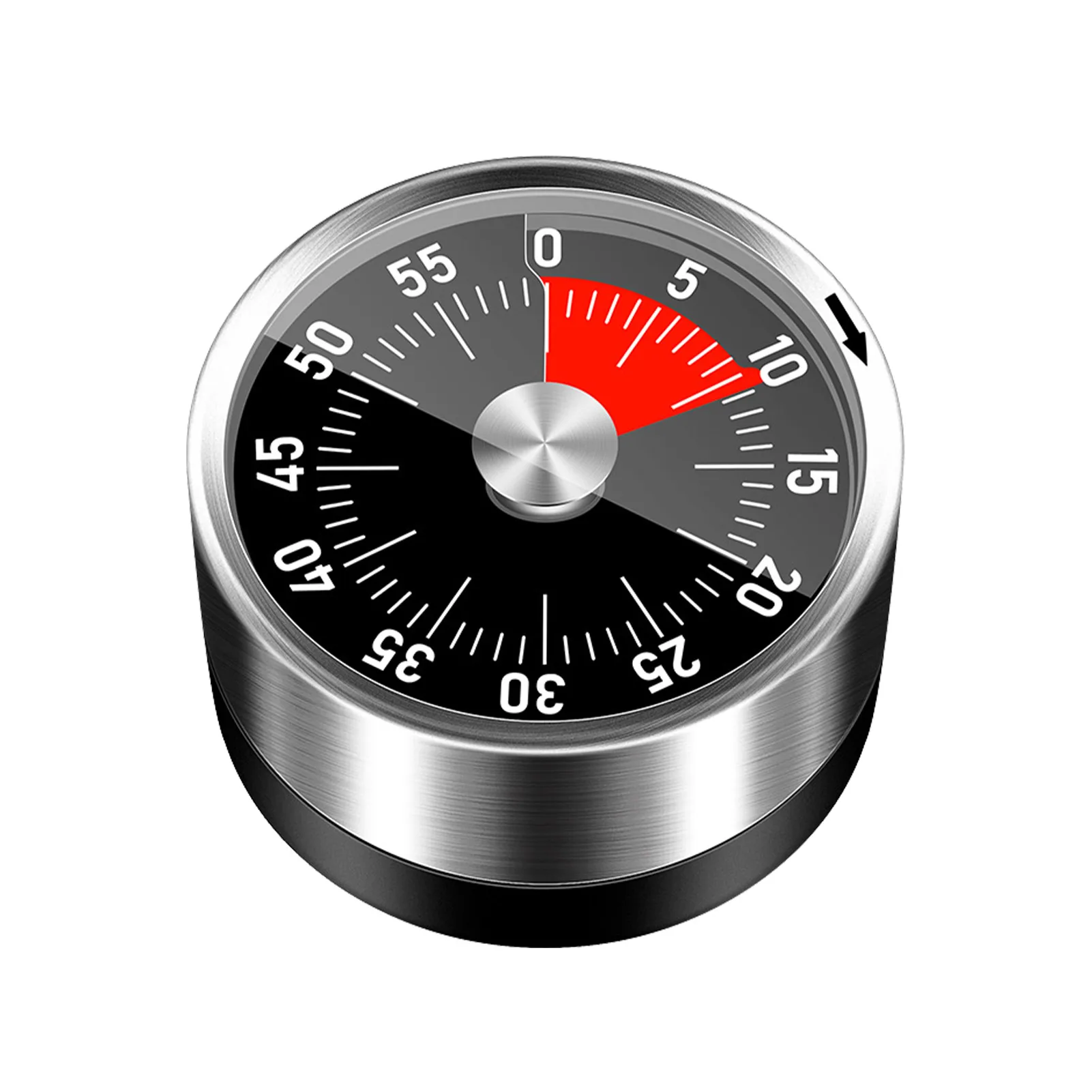 

Кухонный таймер из нержавеющей стали, портативный механический кухонный визуальный таймер с магнитом для кабинета, выпечки, приготовления ...