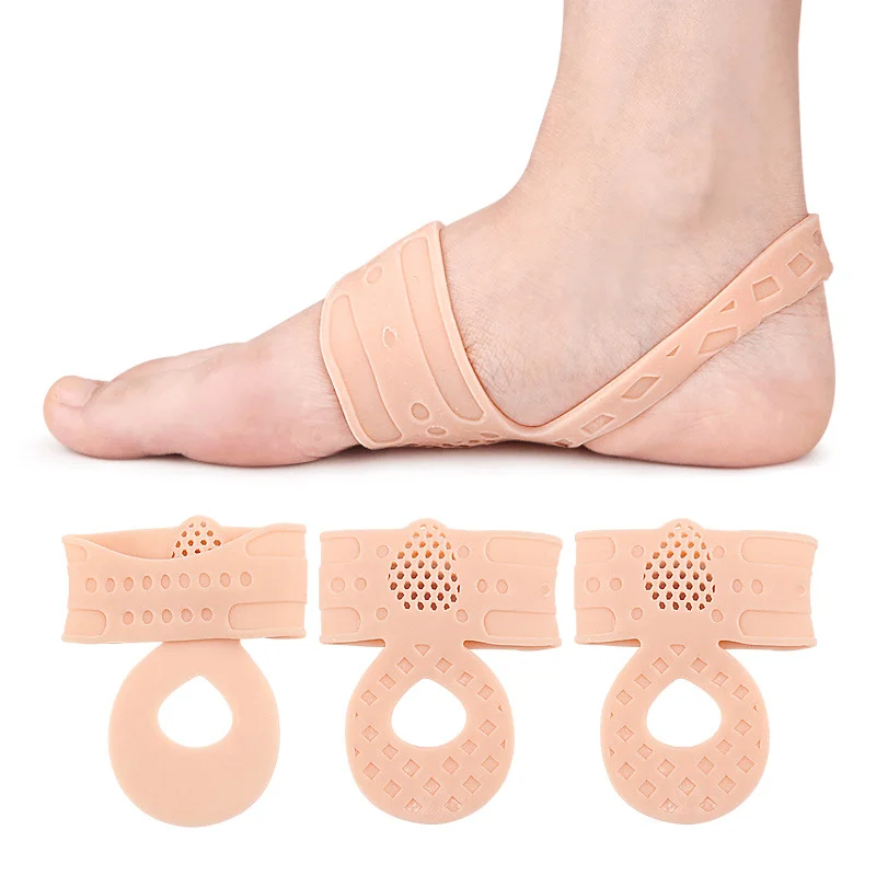 2Pcs=1Pair Foot Arch Support Insoles Flat Feet Orthopedic Pad Insole Corrector Strap Plantar Fasciitis