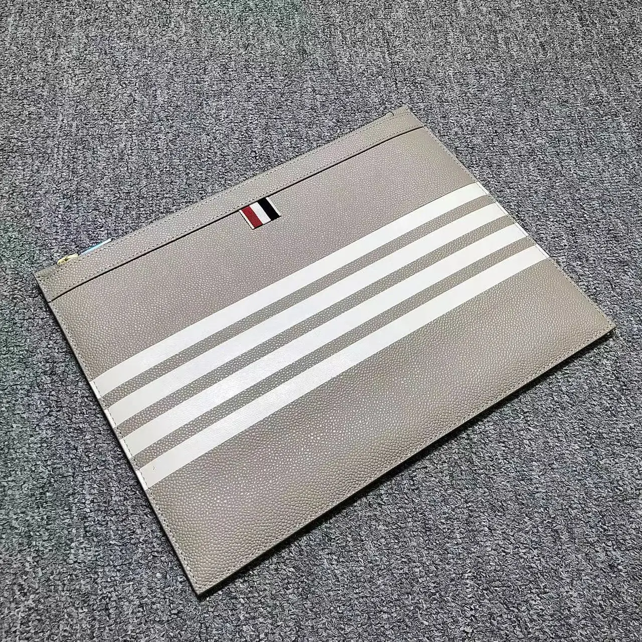 

Женский Кожаный Клатч TB THOM, классическая белая сумка в 4 полоску, кожаная вместительная мужская сумка-конверт высокого качества