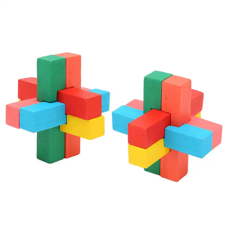 6 в 1 деревянный пазл-головоломка для развития мозга |