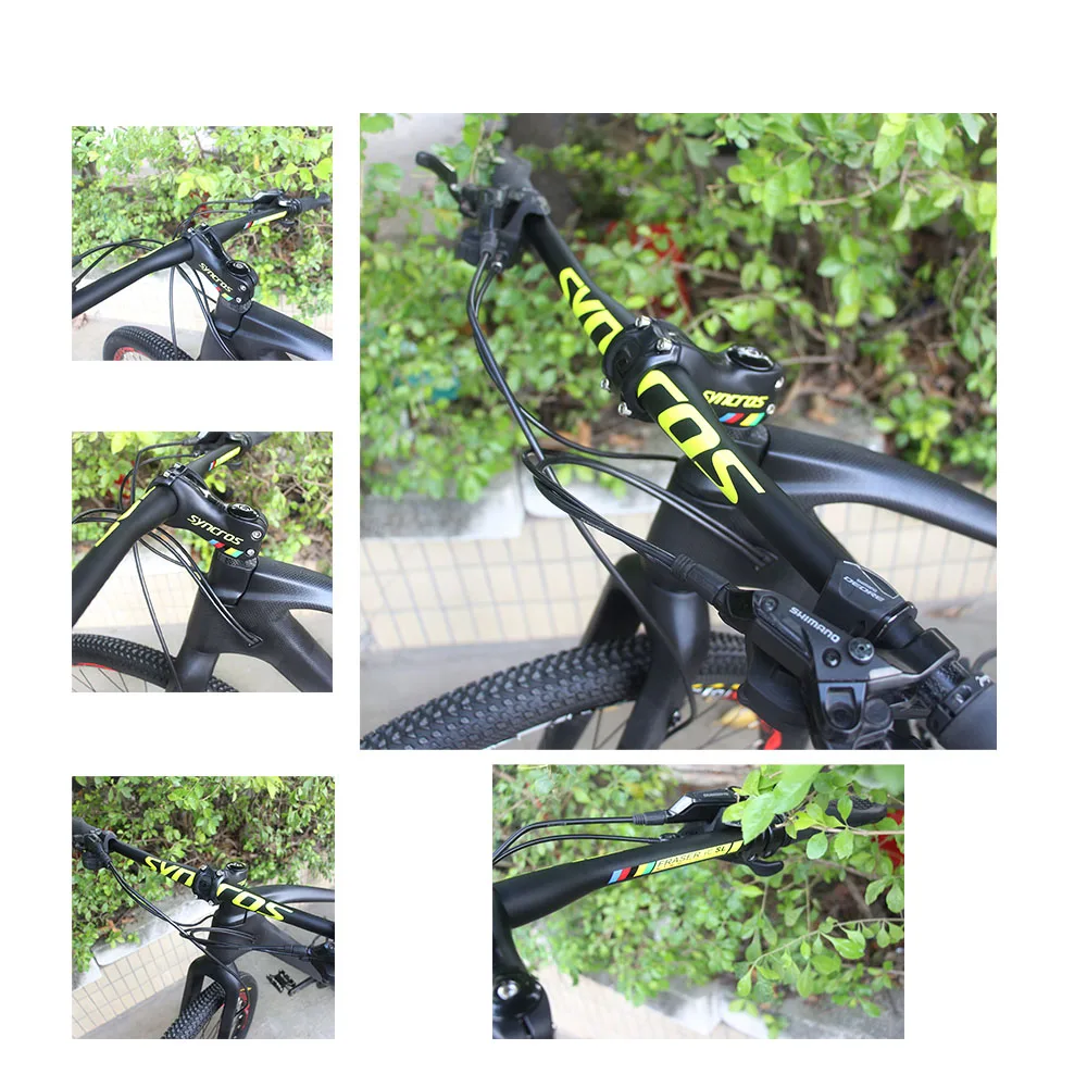 Плоский/Rise Syncros полностью из углеродного волокна MTB/BMX велосипедный зажим 31 8 мм *