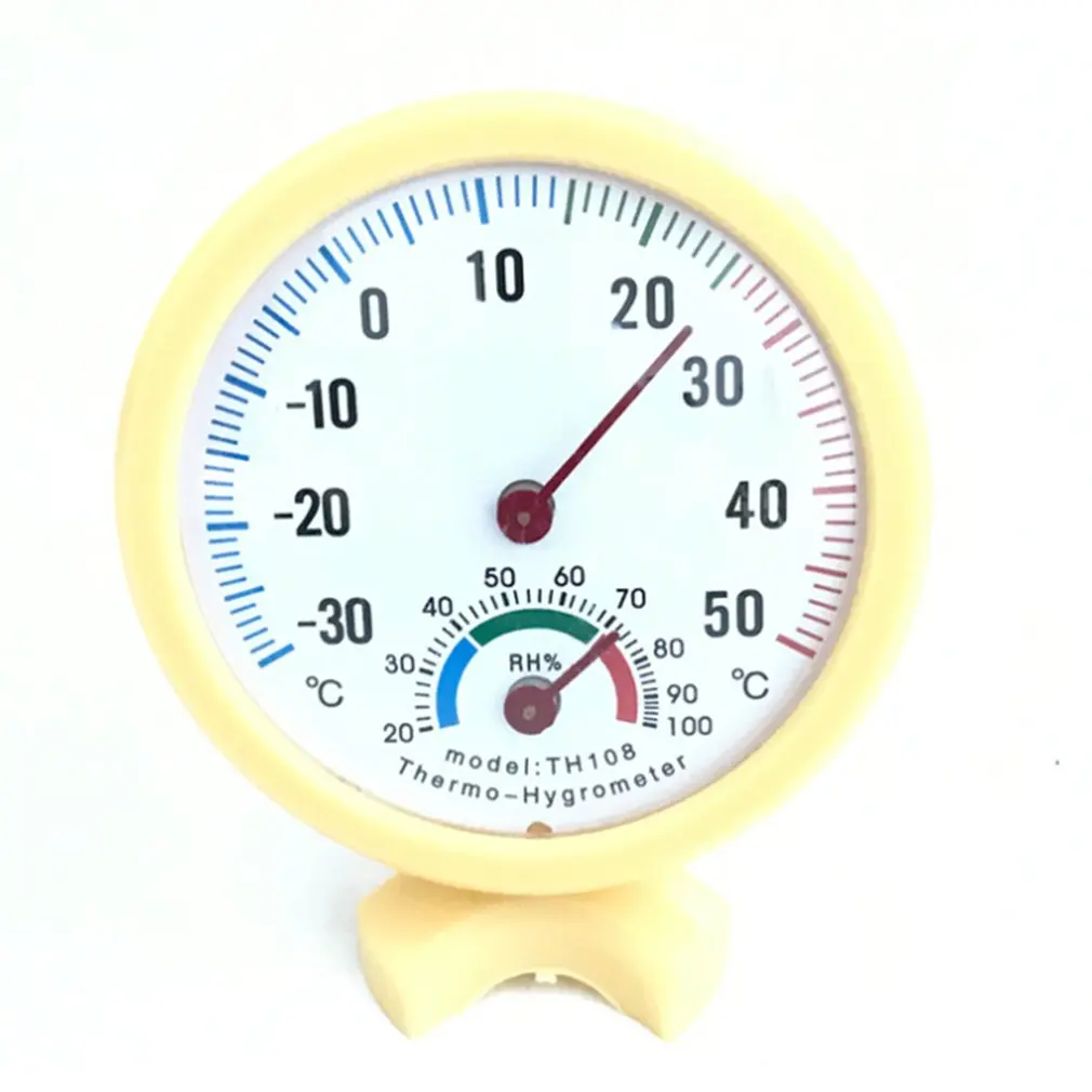 

Лидер продаж, мини-термометр, гигрометр 2 в 1, настенный механический аналоговый измеритель температуры и влажности, датчик погоды