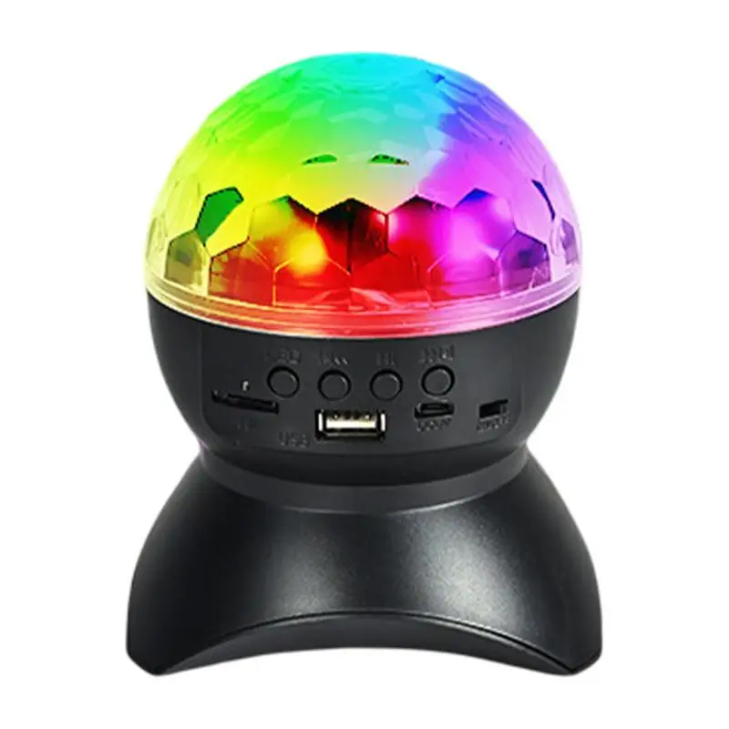 Disco Ball LED Light DJ Strobe Light Stage Strobe Lamp With Wireless Speaker And USB Rechargeable Karaoke Halloween Christmas