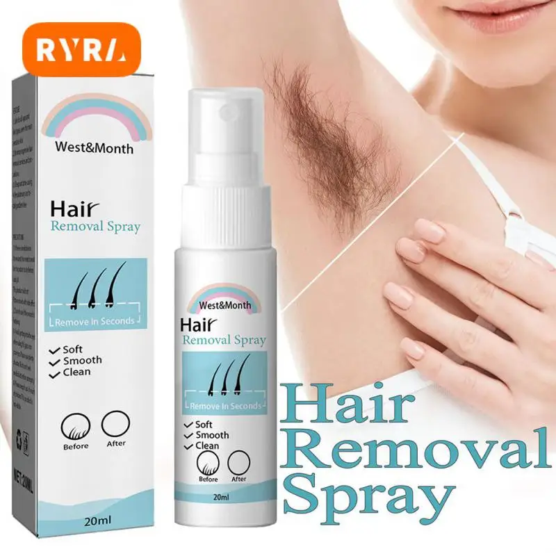 

20ML Hair Removal Spray Gentle Moisturizing Fast Painless Depilation Cream For Bikini Legs Armpit Arm Body Hair Remover Cream