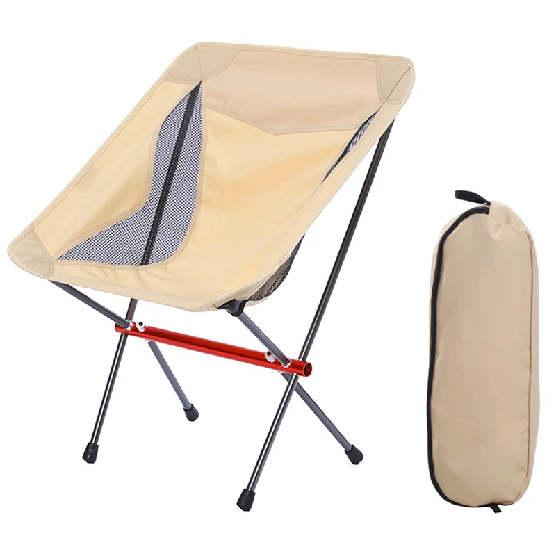 

Ultralight Outdoor Portable Compact Moon Folding Chair Foldable Fishing Chair Collapsible Picnic Camping Chair