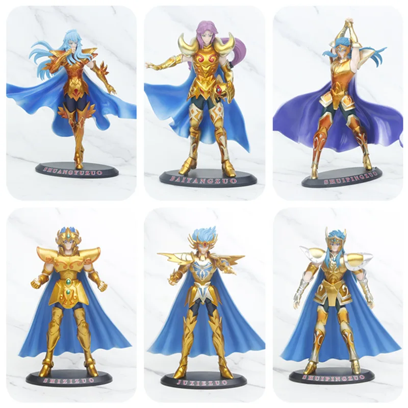 

Anime Figure Golden Saint Model Seiya Constellation Case Decoration Doll Toys For Boy Girl Kawaii Stuff Cute Manga Game Gift