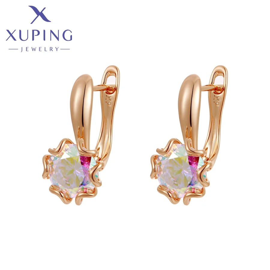 

Xuping Jewelry New Arrival Серьги Fashion Summer Gold Color Women Huggies Earrings Party Gift X000731150