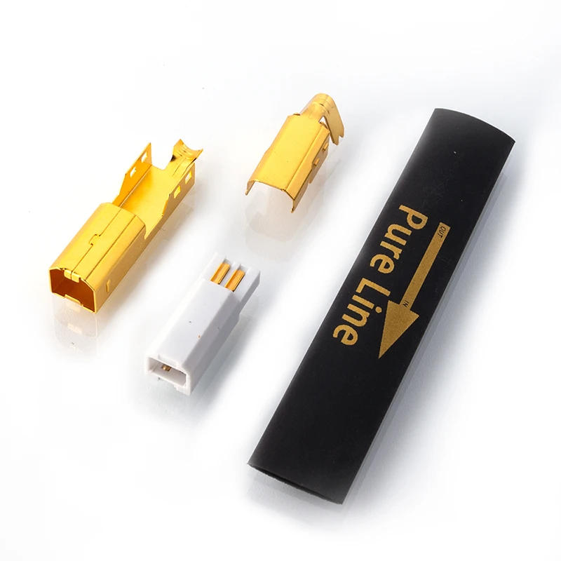 Интерфейсный USB-терминал с медным позолоченным штекером 5u, тип А, В (art.: 3920bec0378bb) - 3920bec0378bb