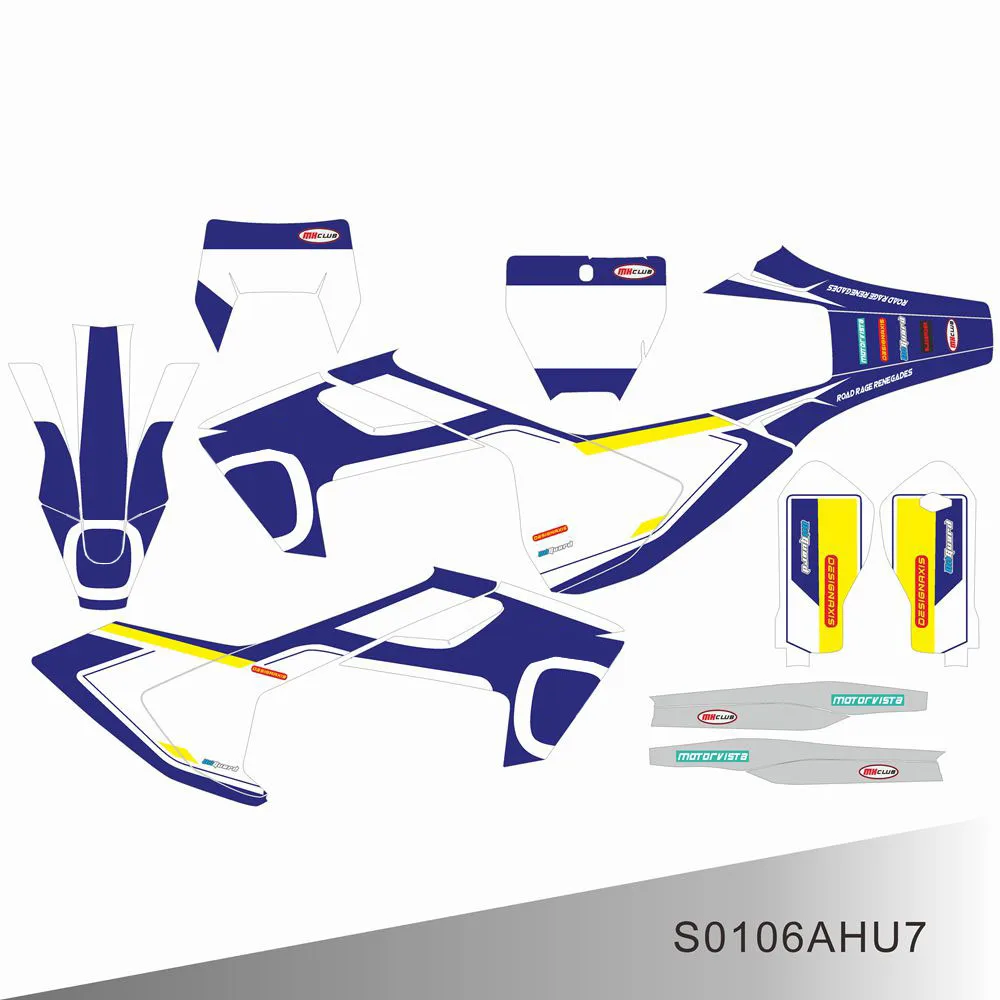 

Для HUSQVARNA TE FE TC FC TX FS 125 250 350 450 2016 2017 2018 графические наклейки на задний план мотоцикла с индивидуальным номером