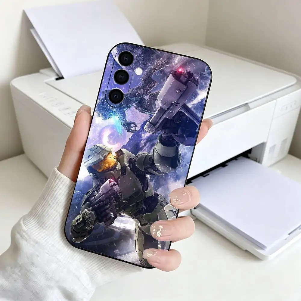 Фото Чехол для телефона Game Space H-Halos-es Gun Black из мягкого силикона для Samsung A73 20,21,22,31,32,52,53,72 №2