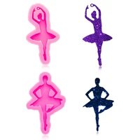 diy ballerina keychain epoxy resin molds creative dancer jewelry pendant crafts making silicone mold silicon molds for resin art
