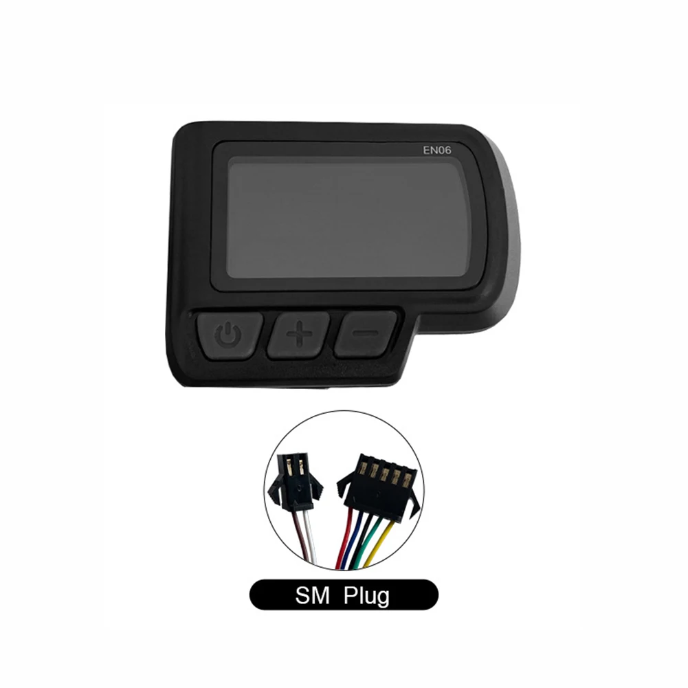 

24V/36V/48V Electric Bike Display MTB Scooter LCD-EN06 LCD Display SM/WP Plug With USB For NO.2 Communication Protocol