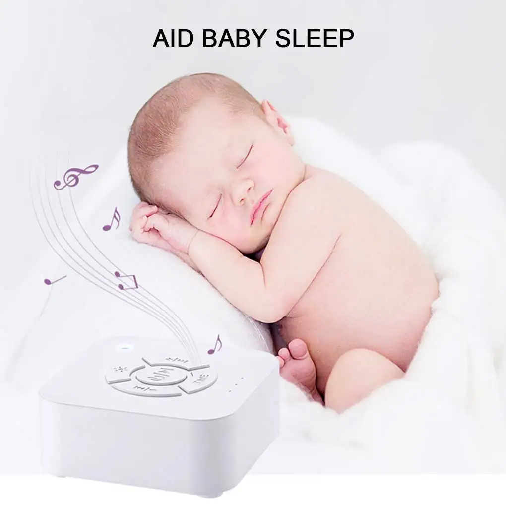 

White Noise Sound Machine Living Room Music Stereo Sound Charging Sleeping Player 5 Keys Timer Speaker Household Supplies