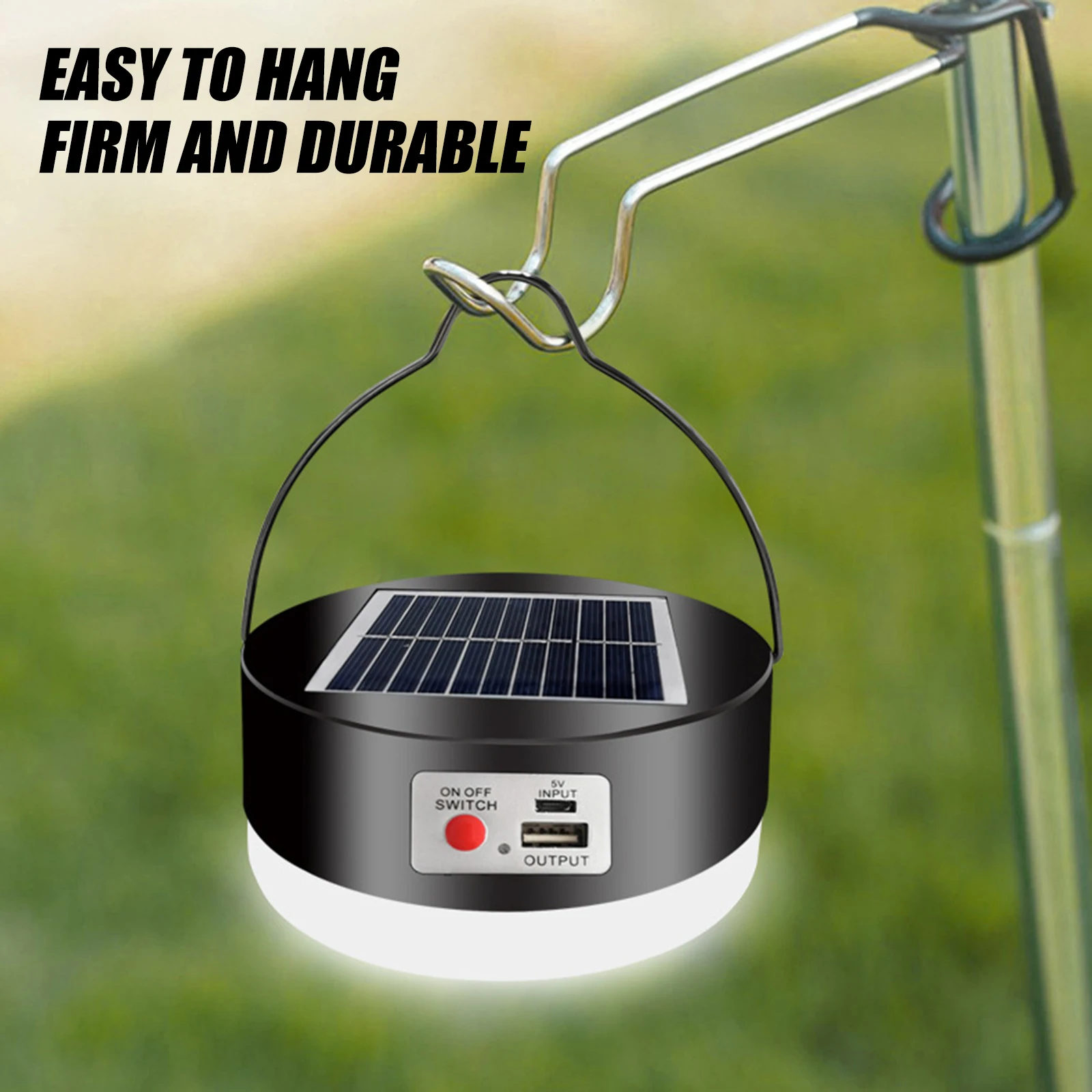 

Водонепроницаемая лампа-палатка на солнечной энергии, 100 Вт, 3 режима, 45 светодиодный одов