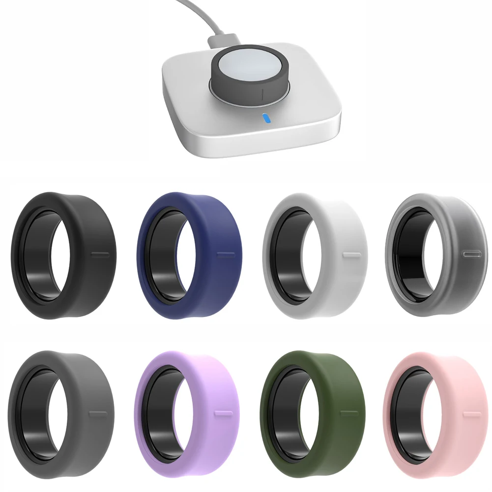 Фото Силиконовый защитный чехол для Oura Ring 5, эластичный силиконовый чехол для кольца, устойчивый к царапинам, аксессуары, устойчивые к поту №1