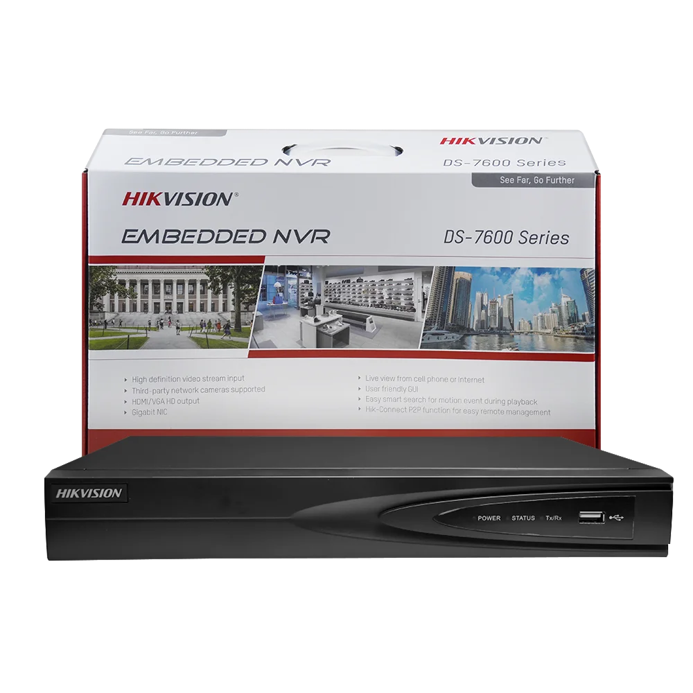 Фото Сетевой видеорегистратор Hikvision DS-7604NI-Q1/4P DS-7608NI-Q1/8P 4K 4/8-канальный 4/8 PoE NVR 8MP H.265+ MD2.0 для систем безопасности и видеонаблюдения №2