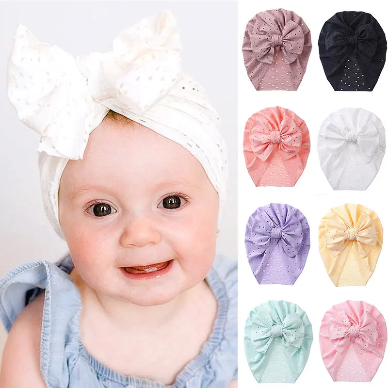 

New Bow Knot WarmBaby Bandanas Turban Headband India Hat Kids Girls Hair Head Bands Accessories Headwrap headwear