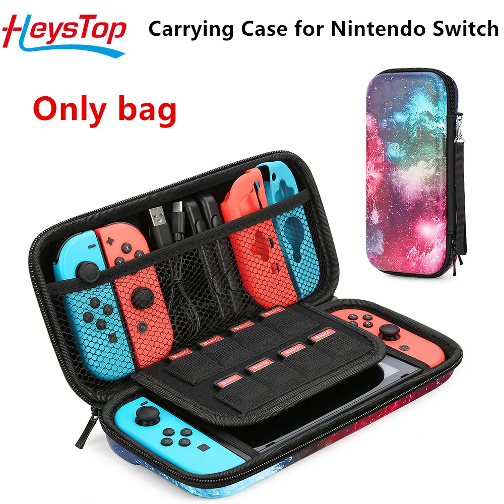Чехол HEYSTOP для переноски Nintendo Switch защитный чехол из ПУ кожи с градиентом