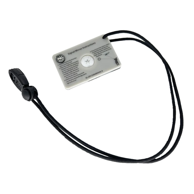 

94PD Signal Mirror Marine Kayak Survival Signal Mirror Reflective Mirror for Camping Backpacking Outdoor Adventures Climbing