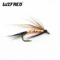 wifreo 10pcs 8 gold rib wet fly trout fly fishing