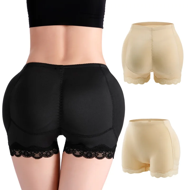 Tummy tuck pants female abundance crotch leggings fake buttock lifting pants lace side strap hip pad waist body shaping panties