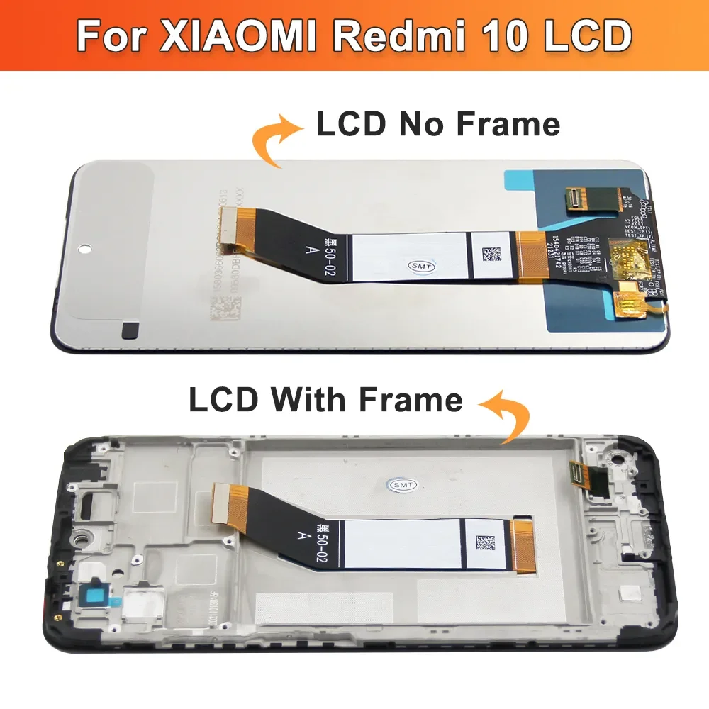 

Оригинальный ЖК-дисплей 6,5 дюйма для Xiaomi Redmi 10, сенсорная панель, экран с дигитайзером в сборе для Redmi 10 Prime 21061119AG, рамка дисплея