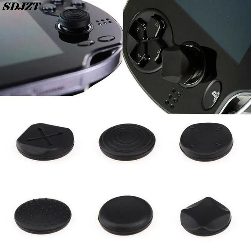 

6pcs Silicone Joystick Protector Case Thumbstick Grip Cap Joystick Analog Protective Cover for Psvita/PS Vita/PSV 1000/2000 Slim