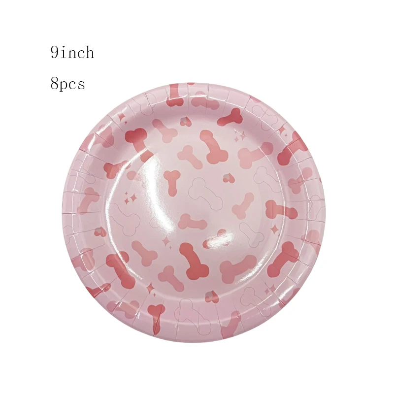 

Одноразовые бумажные тарелки, стаканы, салфетки Pink Willy DOQEVYHL