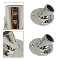 marine 316 stainless steel 60 degree 2225mm round tube base hand rail railing pipe fitting rowing boats yacht accessory