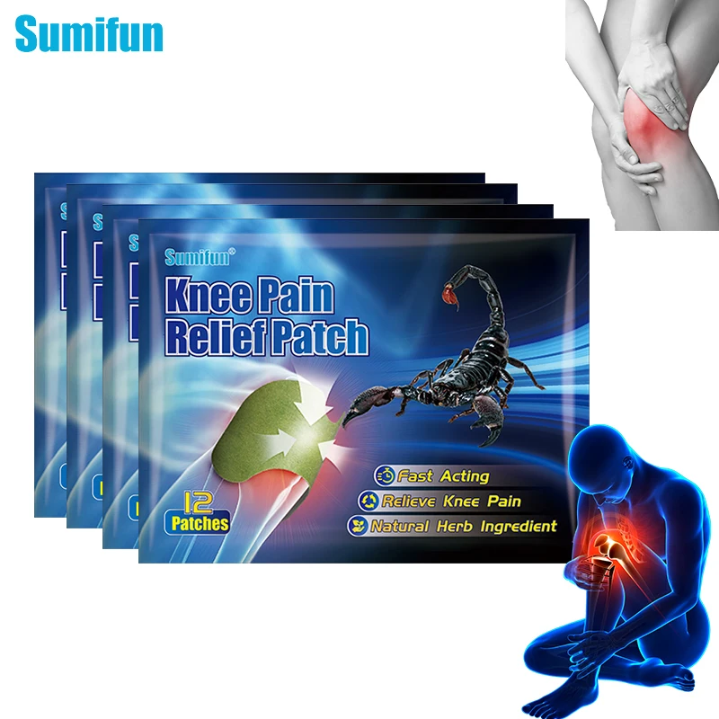 

12/24/48Pcs Sumifun Knee Pain Relief Patch Knee Joint Pain Medical Herbal Plaster Treat Rheumatoid Arthritis Sticker Body Care
