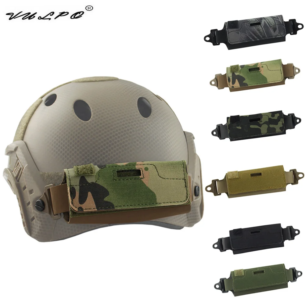 VULPO Tactical Airsoft Helmet Balance Counterweight Bag Battery Pouch For FAST MICH ARC Helmet