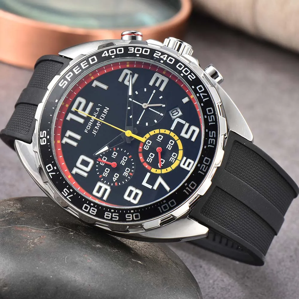 

Часы мужские кварцевые автоматические с хронографом, люксовые брендовые классические командные наручные, с датой ААА