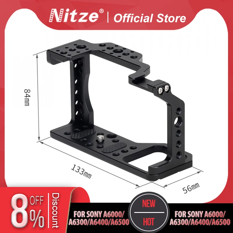 

NITZE CAGE для SONY A6000/A6300/A6400/A6500 CAMERA - TP-A6