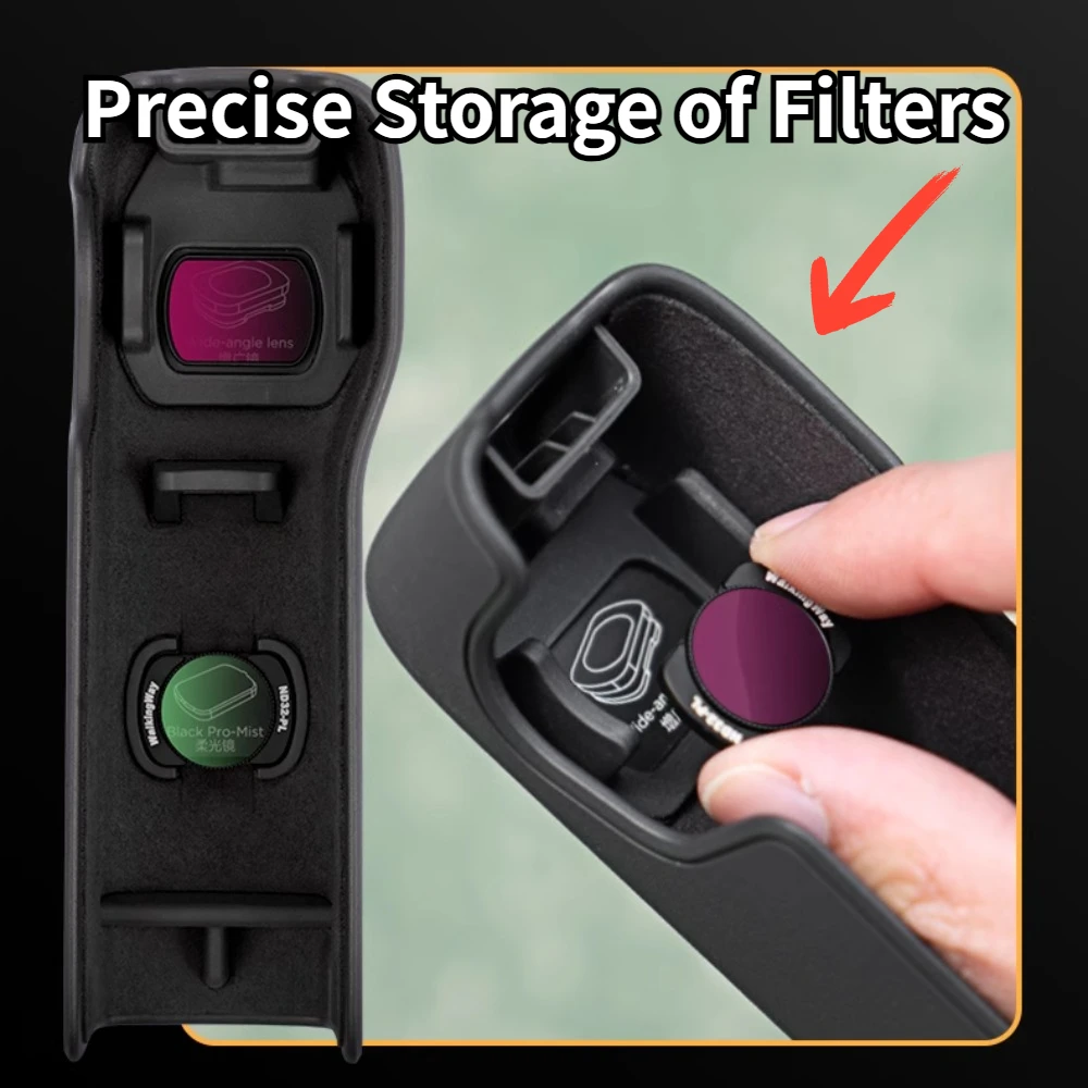 Магнитные фильтры для объективов камеры DJI Osmo Pocket 3 черные мягкие UV CPL ND