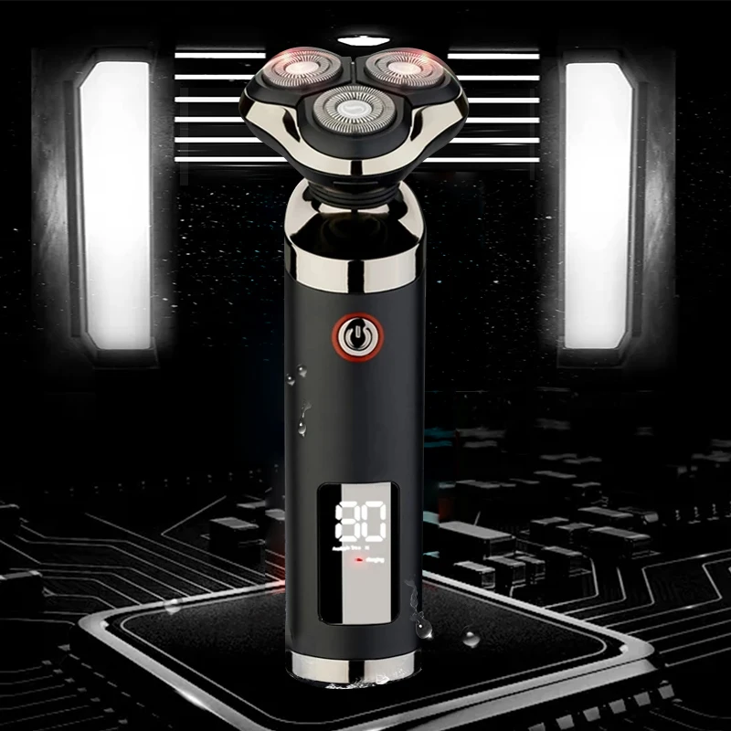 Новинка Мужская моющаяся перезаряжаемая бритва Электронная Бритва для бороды