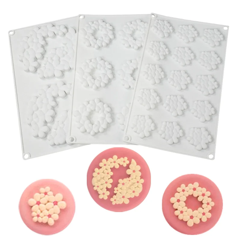 

2/6/15 even flower cake silicone mold mousse mold handmade soap mold candle mold DIY biscuit chocolate dessert mold