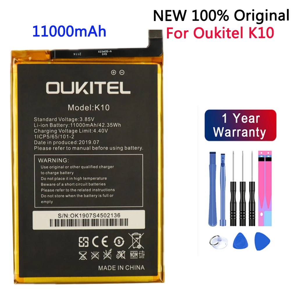 100% Оригинальный 11000 мАч K10 аккумулятор для телефона Oukitel высококачественные